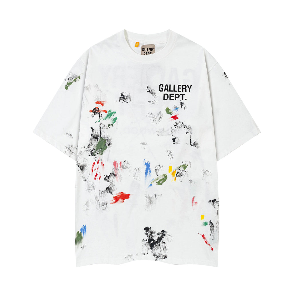Hand-Painted Graffiti Cotton T-Shirts