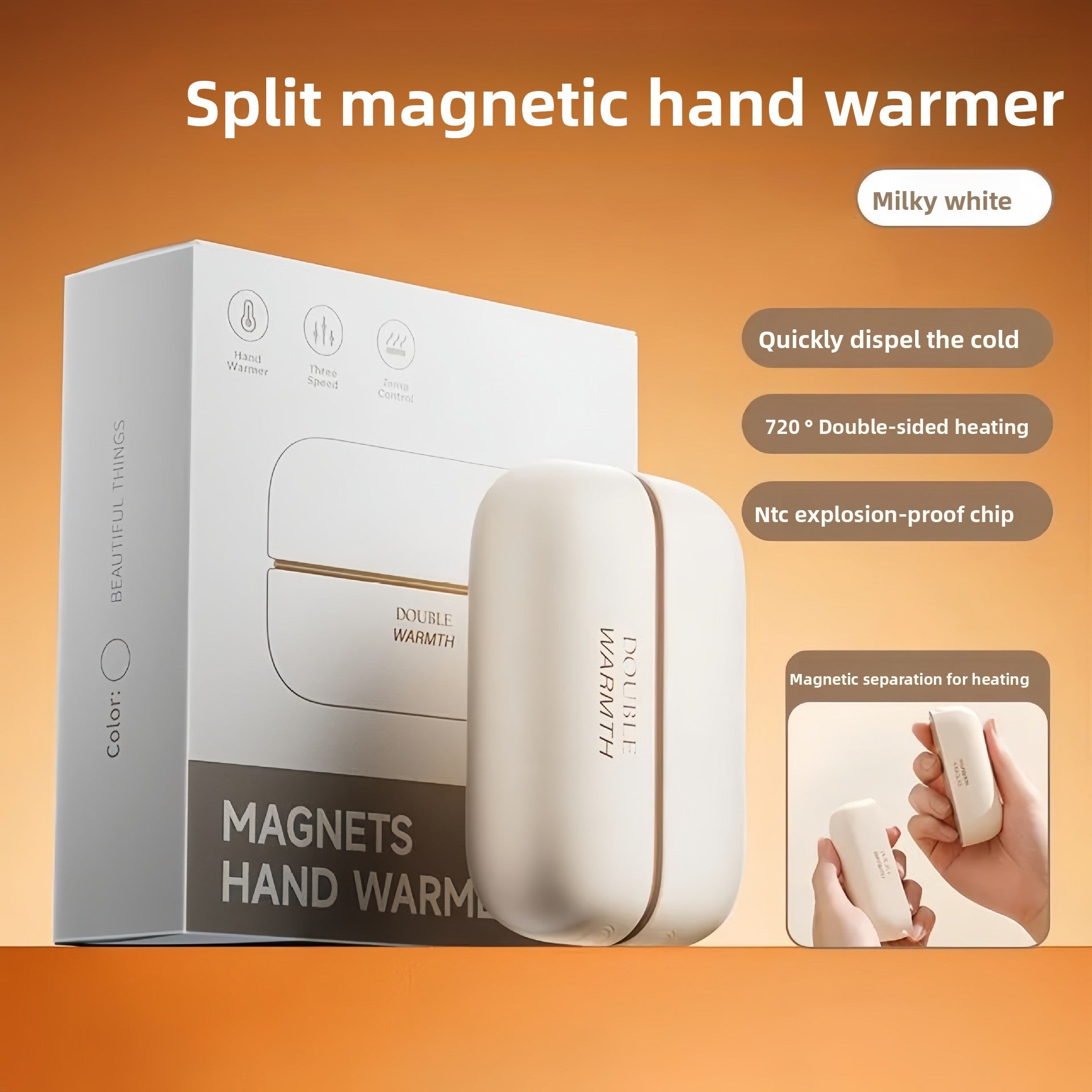 Creative Split Portable Handheld Hand Warmer