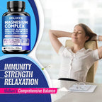 High Quality Magnesium Complex Supplement-Bone, Muscle & Heart Health , Sleep Support, Relaxation, Stress & Anxiety Relief