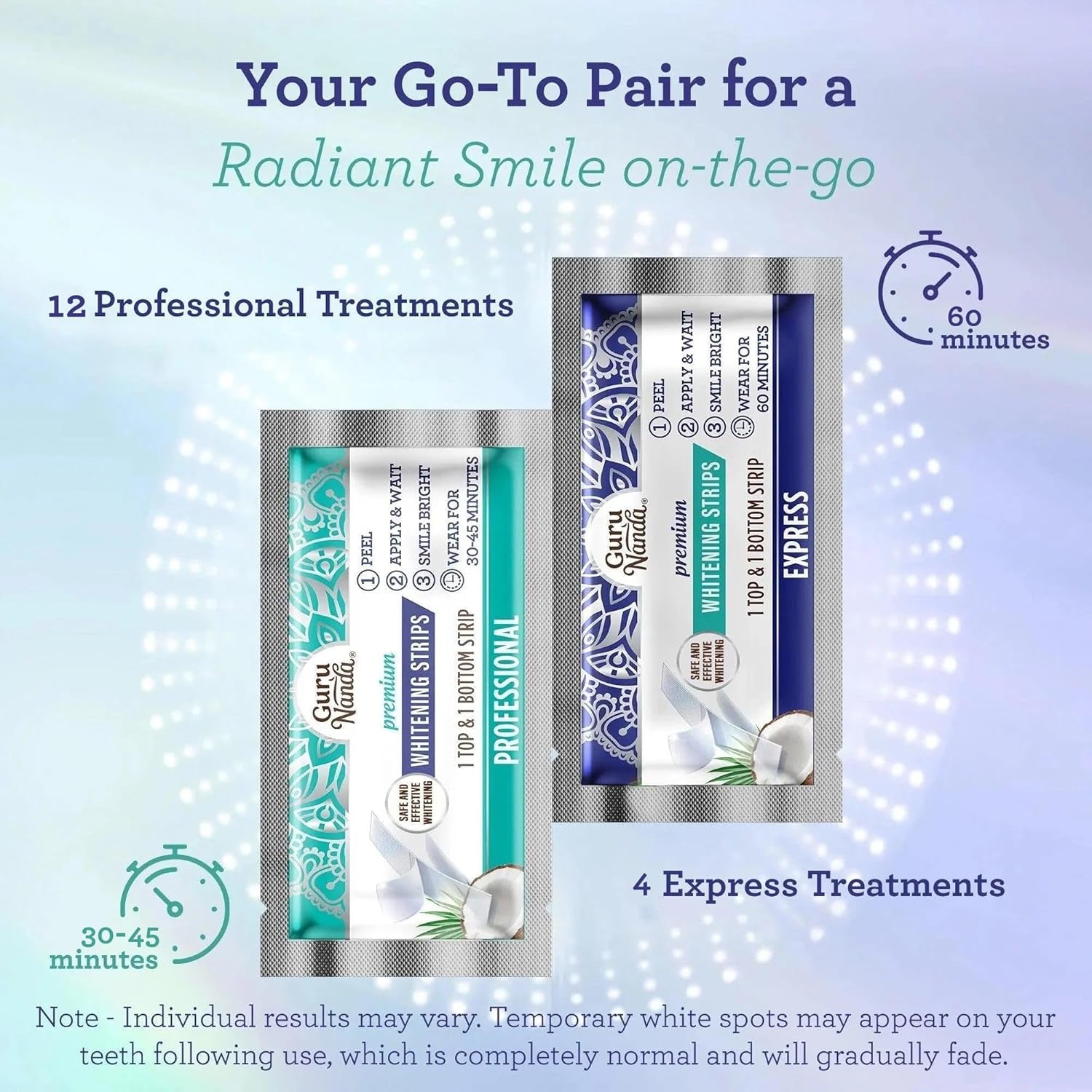 Teeth Whitening Strips - 16-Day Treatment with Non-Slip, Dry Strip Technology - Whitening Designed with Care for a Brighter Smile