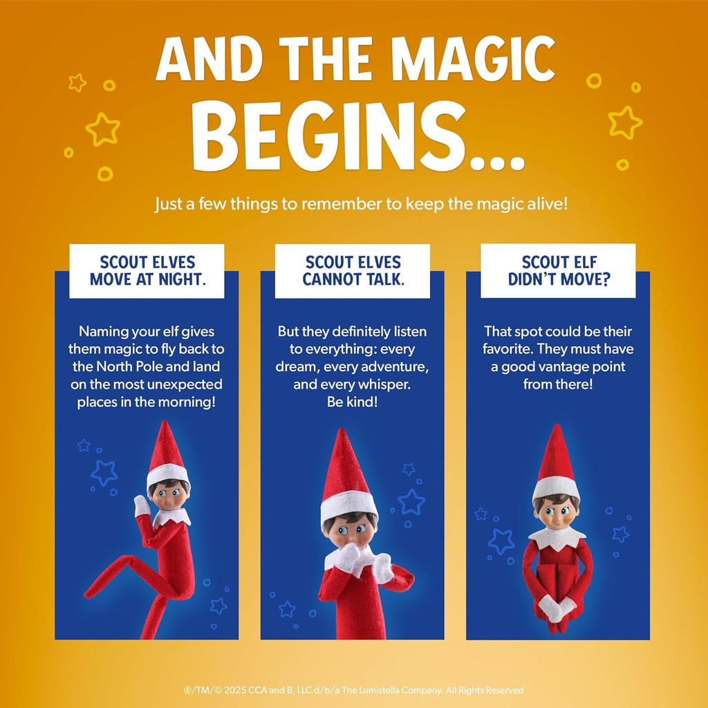 : a Christmas Tradition - Boy Scout Elf with Blue Eyes - Includes Artfully Illustrated Storybook, Keepsake Box and Official Adoption Certificate