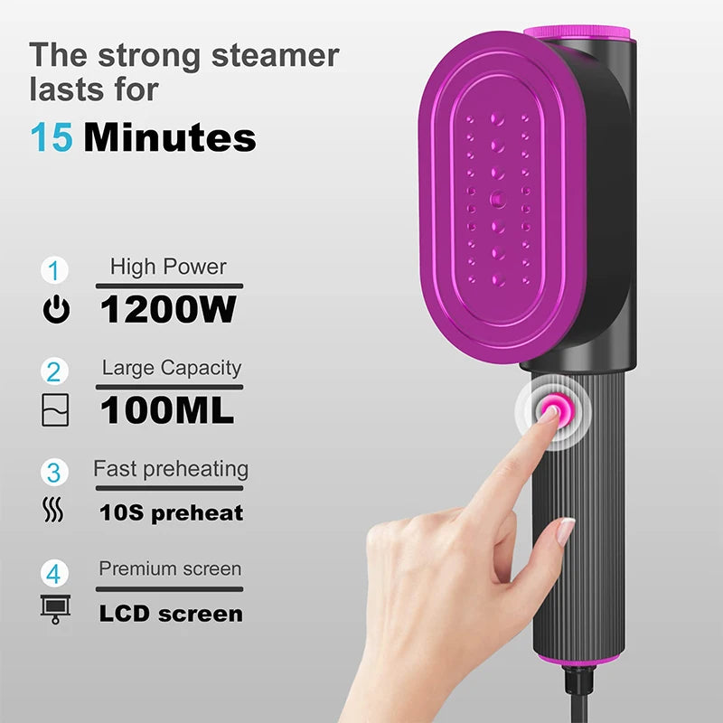Portable Handheld Garment Steamer Steam Iron 3 in 1 Vertical Iron