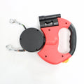 Automatic Retractable Two-End Pet Leash Dog Leash with Flashlight One Tow Two Easy to Walk Your Dog