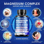 High Quality Magnesium Complex Supplement-Bone, Muscle & Heart Health , Sleep Support, Relaxation, Stress & Anxiety Relief