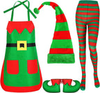 Christmas Party Apron and Hat Set