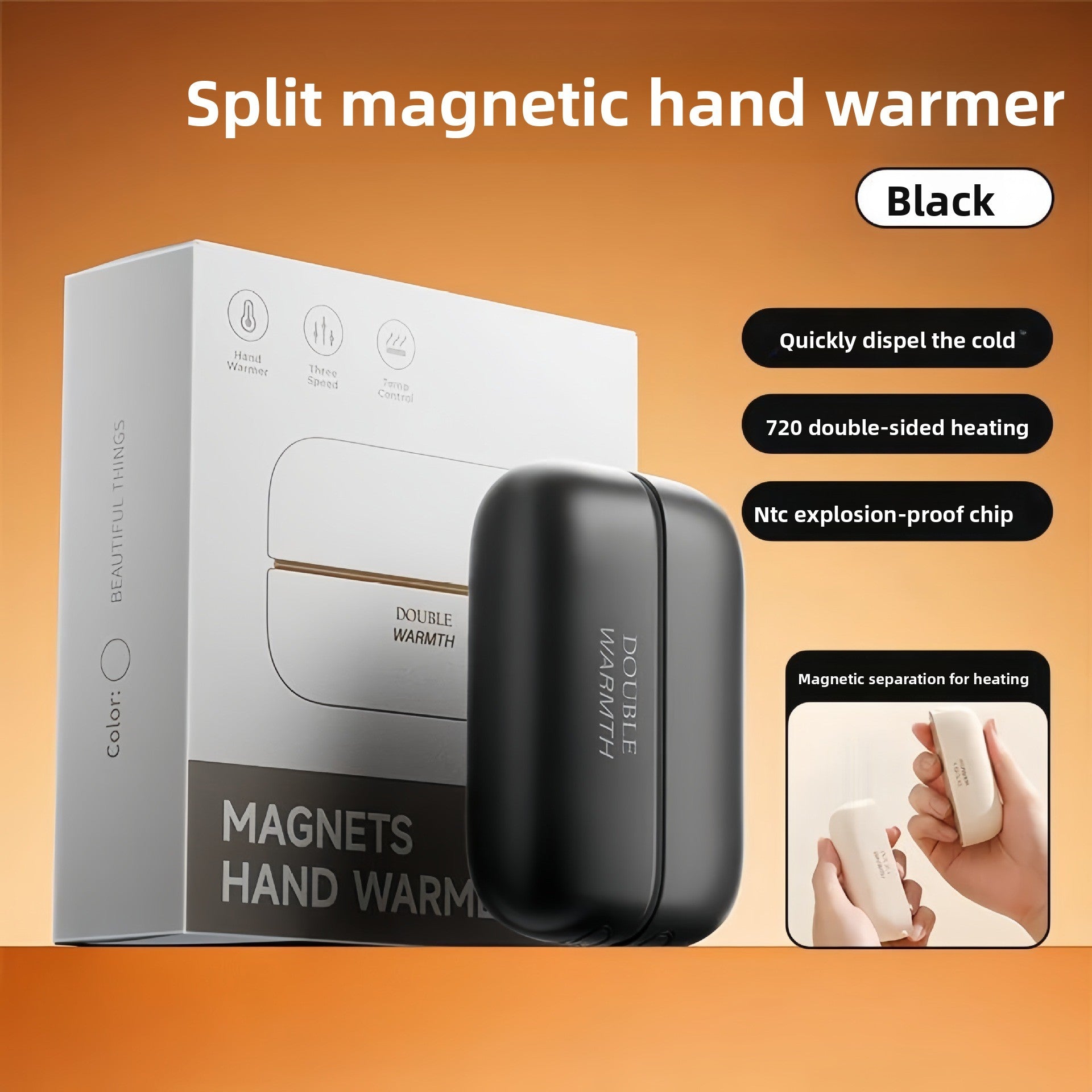 Creative Split Portable Handheld Hand Warmer